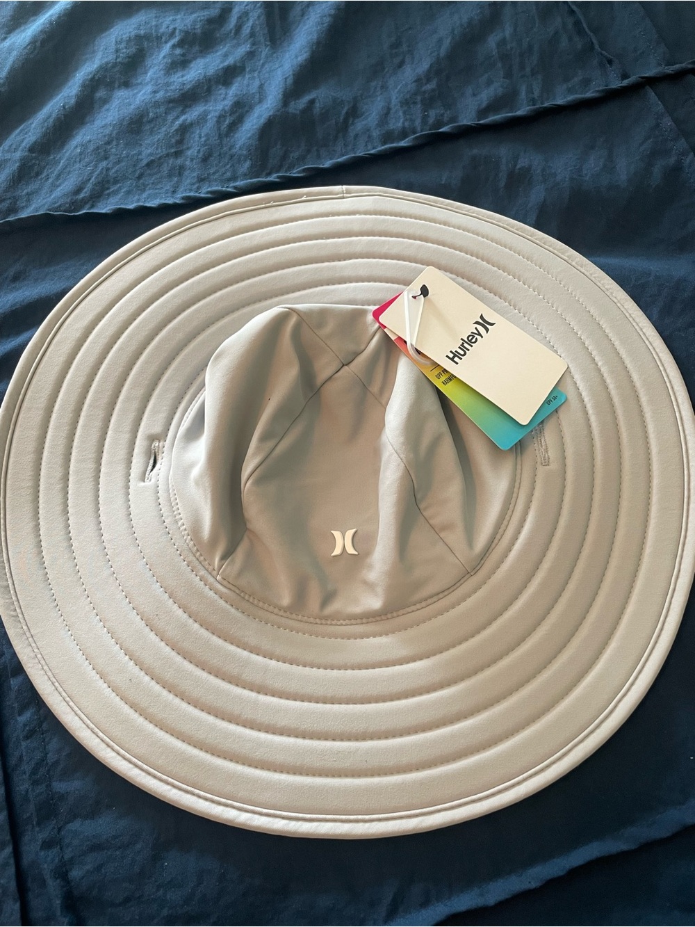 Hurley Kids Wide Brim Sun Hat - Light Gray